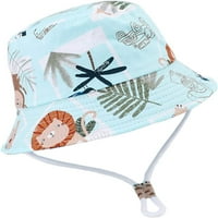 Dječja Panama za djevojčice, ljetna tanka Panama s crtanim printom za dječake, sunčana ribarska kapa s remenom