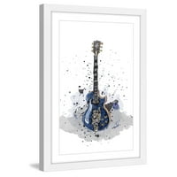 Marmont Hill Guitare bleue sans texte Marie-eve Pharand uokviren slikarskom tisku