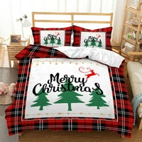 Božićni prekrivač Setovi lagani popluni setovi prekrivača prekrivač s printom prekrivač prozračni stil