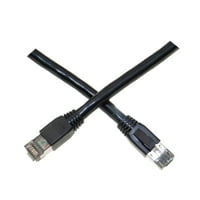 Cat Black S FTP Ethernet Patch kabel, oblikovana čizma, 40Gbps - 2000MHz, 4 -para 24AWG nasukani čisti bakar,