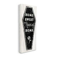 Stupell Industries Home Sweet Lowhed Home vještica Dizajn kovčega ruža Daphne Polselli, 20 48