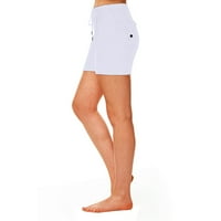 Ženske hlače Ležerne ljetne ženske tajice za vježbanje s elastičnim strukom i džepom na kopčanje, široke kratke