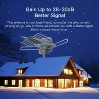 [Na prodaju] vanjska antena od 360 stupnjeva, dvopojasna UV antena od 28-36 dB, vodič lastin rep bez postolja