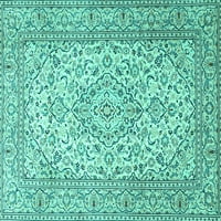 Tradicionalni pravokutni perzijski tepisi u tirkizno plavoj boji, 8' 12', koji se mogu prati u stroju tvrtke