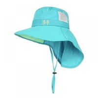 Dječji trokutasti mrežasti ribarski šešir širokog oboda dječji šešir za sunčanje ljetni šešir za plažu za djevojčice
