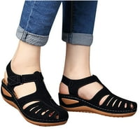 OAVQHLG3B Ženske sandale na čišćenju Woman Ljetna moda casual sandale casual ravne cipele za rupu od čvrstih boja
