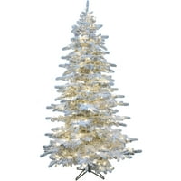 7,5 stopa visoko bijelo jato Silverado božićno drvce s 8-funkcionalnim višebojnim LED svjetiljkama