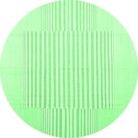 Moderni unutarnji tepisi, Okrugli, smaragdno zeleni, promjera 4 inča
