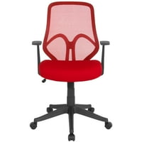 Crvena mrežasta uredska stolica s visokim naslonom i naslonima za ruke u Seriji A. M.