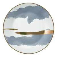 Atelier 12-komadića okrugli porculanski pribor za večeru, siva
