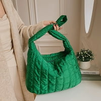 Rešetkasti prostor pamučna torbica glasnička torba za pazuhu veliki kapacitet vrećica za torba s ramenom torbom