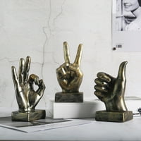Smoli za geste za smolu Službeni dekor Skulpture Dekor - Darovi prsta za mir za obitelj i prijatelje