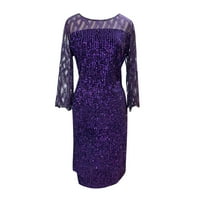 Ženske haljine Ženske haljine od rukava Prevelike haljine za zabavu za zabavu Slitter Slitter Casual Evening Year