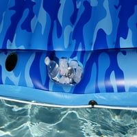 Plava maskirna splav na napuhavanje za bazen veličine sumoa