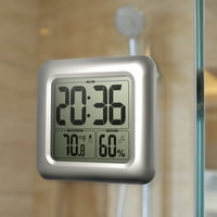 Digitalni sat za tuširanje, digitalni sat za kupaonicu otporan na prskanje, veliki LCD zaslon, kontrolira temperaturu