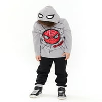 Majica s kapuljačom i joggeri za dječake Spider-Man set odjeće od 2 komada veličine 4-10
