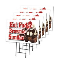 Fudge Brownie Sundae od 18 24 dvorišni znak i ulog
