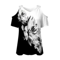 Ženska ljetna jednobojna Majica Bez rukava Bez rukava s izrezom i džepovima u obliku slova u, majica u crnoj boji
