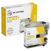 Kompatibilnu zamjenu uloška LC203Y High Yie Yellow za upotrebu u MFC J4320DW, J4420DW, J4620DW, J5520DW, J5620DW