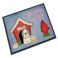 Shih Tzu kolekcija kućica za pse crveno-bijeli tepih za vrata