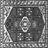 Tradicionalni pravokutni perzijski tepisi u sivoj boji za prostore tvrtke, 5' 7'
