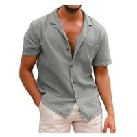 Simplemasygeni muški preveliki čist clearlance kompresije majice muškarci casual bez pozicije gumba za tisak plaža