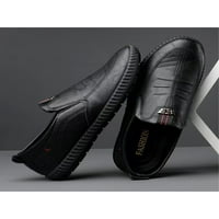 Wooving muških loafers poslovne haljine cipele udobnosti muškaraca koji voze cipele bez klizanja na laganom crnoj