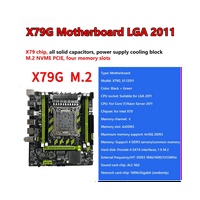 X79G LGA matična ploča+E V CPU+Switch kabel+SATA kabel Podrška 4xddr utor M. NVME PCI-E 6XUSB2. SATA3.0