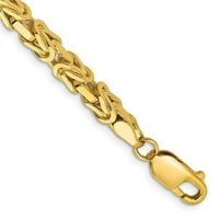 Narukvica od lanca od žutog zlata u bizantskom stilu izrađena od netaknutog karatnog zlata