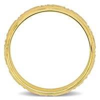 Muški zaručnički prsten od 14k žutog zlata s filigranskim dizajnom
