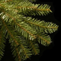 Umjetno tanko božićno drvce od zelene, zelene, Dunhill smreke, bijela svjetla, uključuje stalak, 4 stope