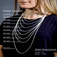 Pšenični lanac od srebra, masivna Talijanska ogrlica Lisičji rep Spiga 36 Uniseks nakit za žene