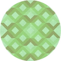 Ahgly Company zatvoreni okrugli okrugli uzorak zelena zmija zelena prostirka, 3 'krug