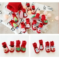 Božićne čizme za bebe, novorođene djevojčice, dječake, božićne čizme Djeda Mraza, mekani potplat, dječje cipele
