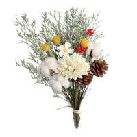 Prirodni osušeni eukaliptus tratinčica cvjetna gomila buketa kućna zabava dekor bijela