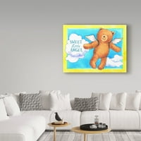 Zaštitni znak likovna umjetnost 'Slatki anđeo medvjed' platno umjetnost Melinda Hipsher