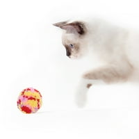 Višebojni puffovi od pređe za mačke, igračke za mačke, kuglice za potjeru mačaka promjera 1,97 inča
