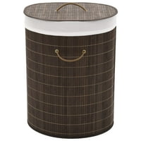 Bambusova kanta za rublje ovalne tamno smeđe košare za rublje;