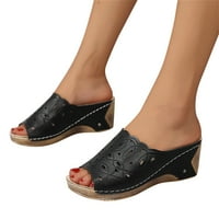 Vedolay ljetne cipele sandale za žene luk ravne papuče sandala, Khaki 8