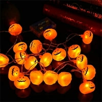 2 svjetla od bundeve za Noć vještica, LED blagdanska svjetla od 3 inča od 9,8 stopa za unutarnji i vanjski dekor