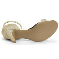 Jedinstvene ponude ženske svjetlucave sandale za pete od pete od gležnjača