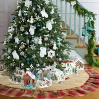 Suknja za božićno drvce prostirka za božićno drvce izdržljiv perivi Božićni ukras koji dodaje više svečane atmosfere