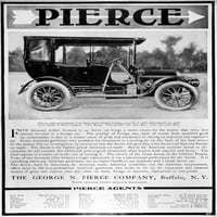 Oglas Za Automobil Pierce-Errou, 1905. Američka Reklama Za Automobil Pierce Errou, 1905. Ispis plakata od