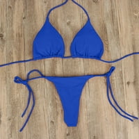 Ženski vrhovi ljetni sportski kupaći kostim bikini Donje Rublje plava teen