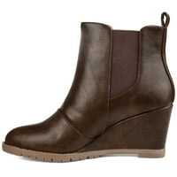 Brinley Co. Womens Comfort Chelsea Wedge Bootie