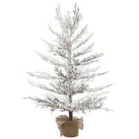 Umjetno božićno drvce od 4' 30 jata zimskog bora, topla bijela LED svjetla