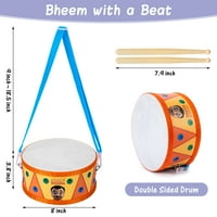 Moćni mali Bheem-Bheem s bubnjem koji udara ritam