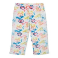 Wonder Nation Girls Smiley pidžama hlače, veličine 4- & Plus