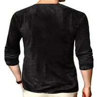 Muška ležerna bluza s dugim rukavima, muška modna osnovna majica s printom šišmiša, svečani gumbi, majice običnog
