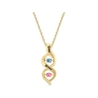 Personalizirani obiteljski nakit Ženski skočni dragulj bezgranični ljubavni privjesak dostupan u srebrom sterlinga,